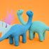 DASHDU - Determined Dino - Blue Felt Brontosaurus